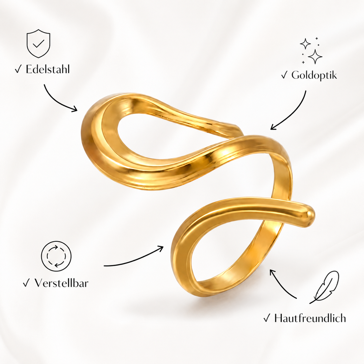 Wave Flow Ring