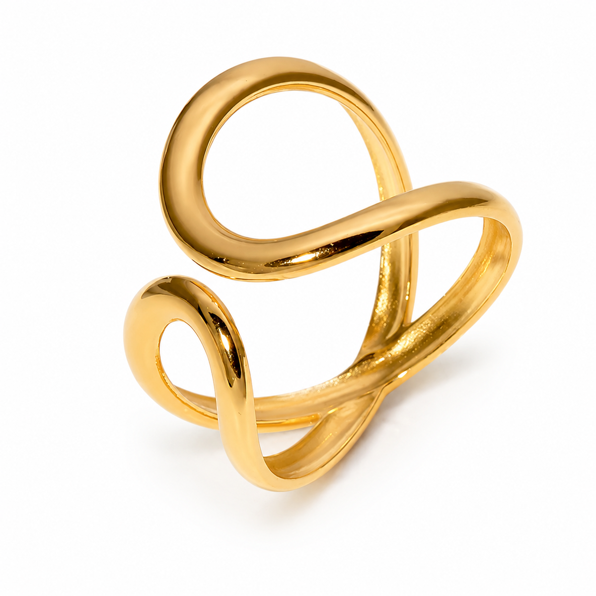 Golden Wave Ring