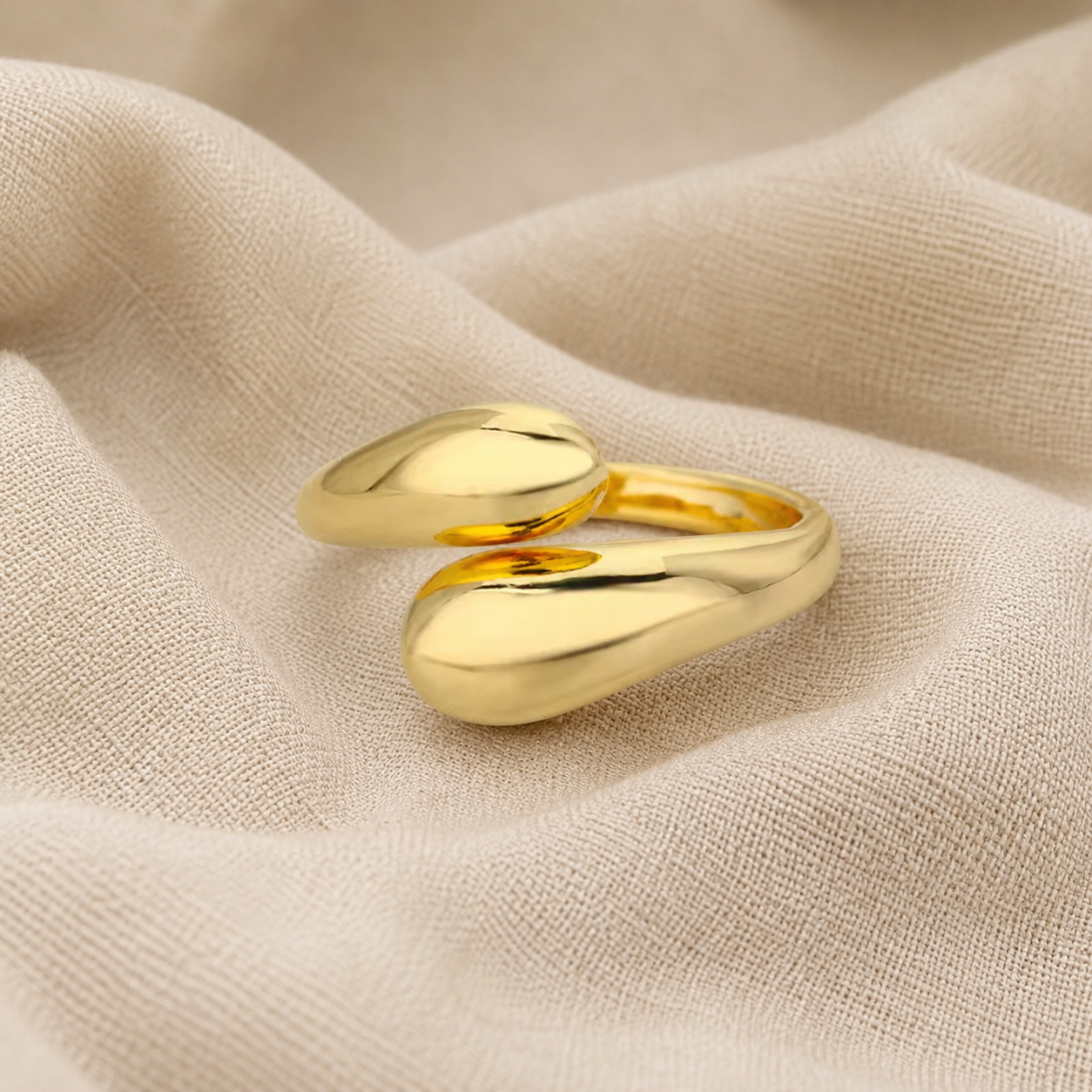 Golden Drop Ring