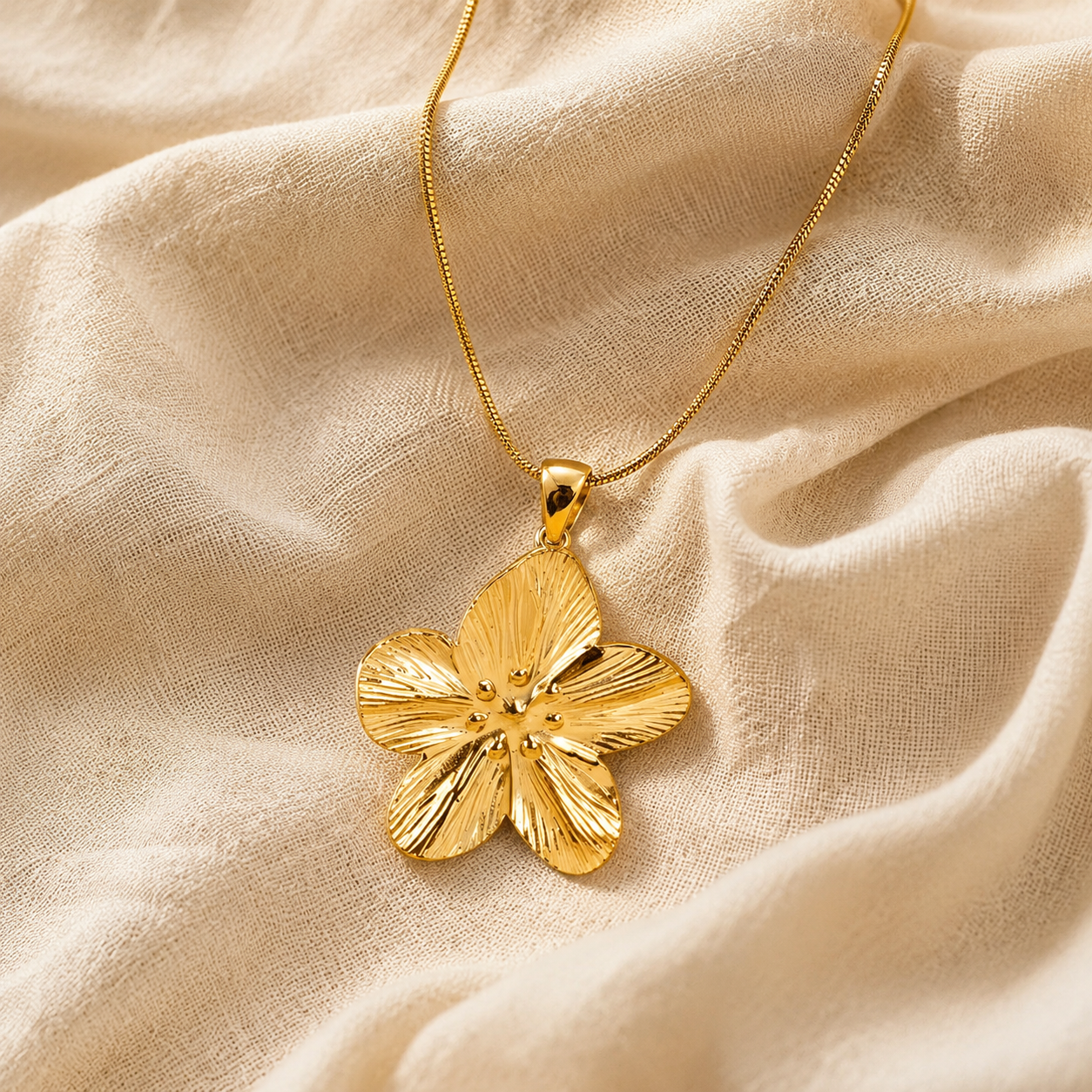 Goldene Blütenkette